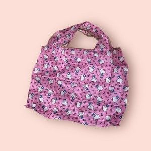 2 Hello Kitty Reusable Washable Pink Tote‎ Bag